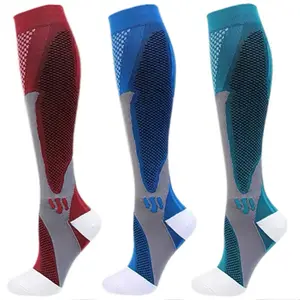 Compression Socks 30 Mmhg - Colorful Socks for Medical Edema, Diabetes, Varicose Veins, and Running Sports - Size XXL winter ski