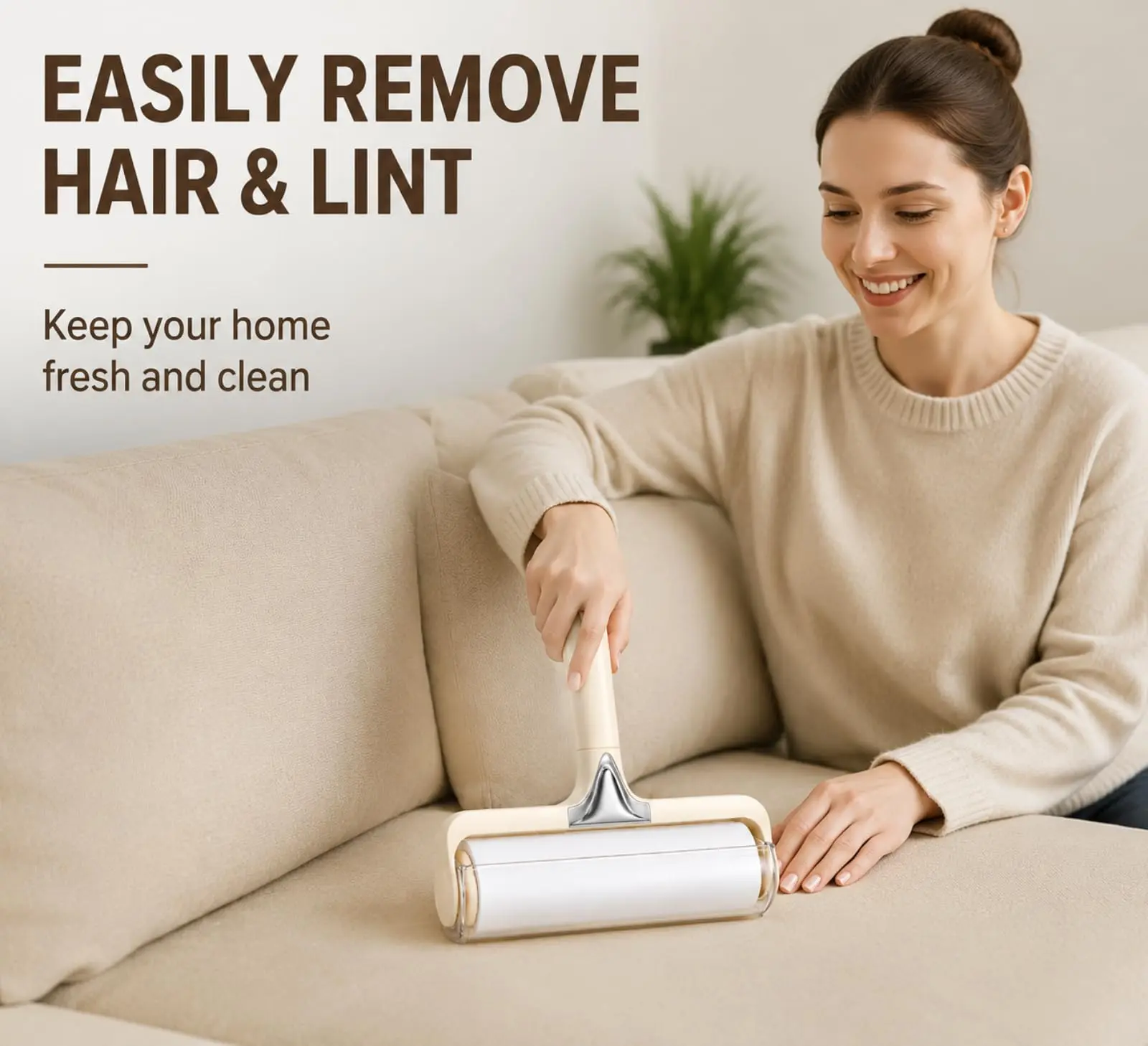Sticky Fur Lint Roller - Reusable Pet Hair Remover with Fur Adhesive for Efficient Cleaning on Sofa, Clothing, Dog & Cat Grooming Tool
