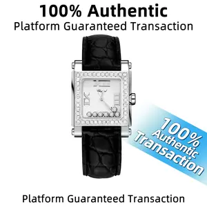 Chopard Happy Sport 30mm Stainless Steel Custom Diamond Bezel Floating Diamonds WHT030347