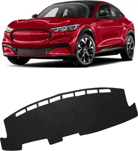 KUST Dash Cover Compatible with Ford Mustang Mach E 2021 2022 2023 2024 Dashboard Cover Interior Mach E Accessories Nonslip Mesh Protector No Glare