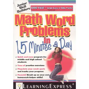 USED-Math Word Problems in 15 Minutes a Day by LearningExpress Staff (Paperback)