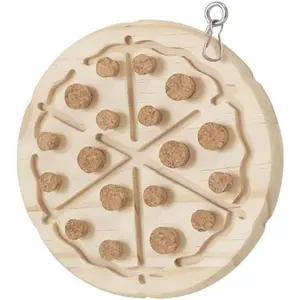 ChirpChirp Parrot Chew Toy with Soft Corks & Wood - Biting Training & Foraging Bird Toys for Conures, Parakeets. All-Natural Wooden Bird Cage Accessories & Parakeet Cage Toys for Mental Stimulation.