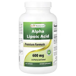 Best Naturals Alpha Lipoic Acid, 600 mg, 240 Capsules