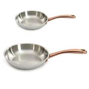 BergHOFF Ouro Gold 2Pc 18/10 Stainless Steel Fry Pan Set