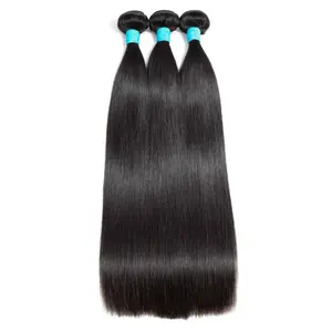 Virgin Straight Hair Bundles - Black Hair, Straight Cut, No Frizz, Ideal for Everyday Wear Double Drawn