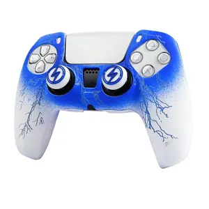 Silicone Protective Case Cover For Playstation 5 Controller Skin Gamepad Games Accessories For PS5 Control with Joystick Caps Thumbstick Grips