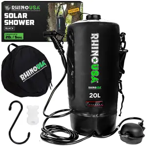 Rhino USA 5 Gal / 20L Portable Solar Camp Shower