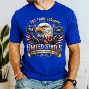 America 250th Anniversary America Patriotic Shirt, USA 250 Years Shirt, Bald Eagle American Tee, Independence Day USA Shirt, USA 250th Gift