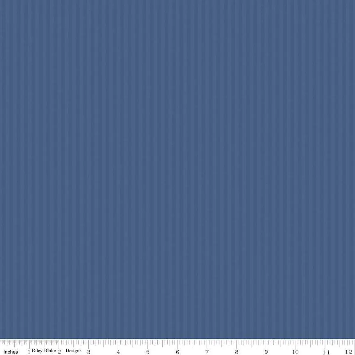 Fabric Riley Blake Basics Denim 1/8" Tonal Stripes by the Quarter Yard C500-DENIM