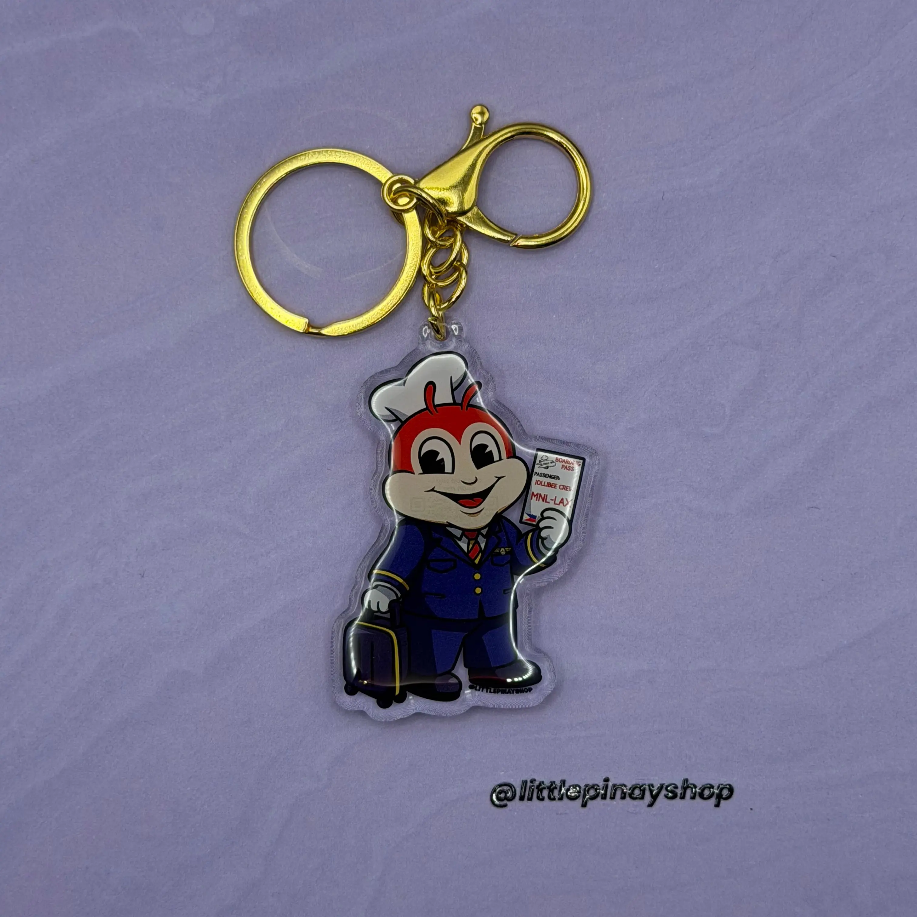 Jolli-Flight Crew ID Badge Reel ( Alligator Clip ) Keychain , Bag Charm