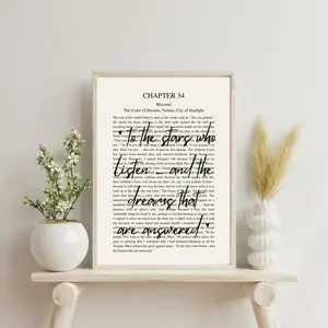 ACOTAR Night Court Print Rhysand Quote, Fantasy Home Decor