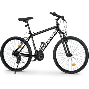 Outroad 26 Inch Mountain Bike, 7-Speed/High-Carbon Steel/Aviation Grade Frame, Dual V Brake, Adjustable Ergonomic Seat Bicycle for Men Women Adult, Quick Assembly in 20 Minutes