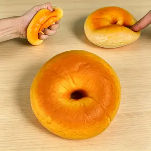Brioche Bread Squishy Set, Soft Sticky Slow Bouncing Stress Relief Toy, Tactile Sensory Fidget for Office Desk Party gifts
