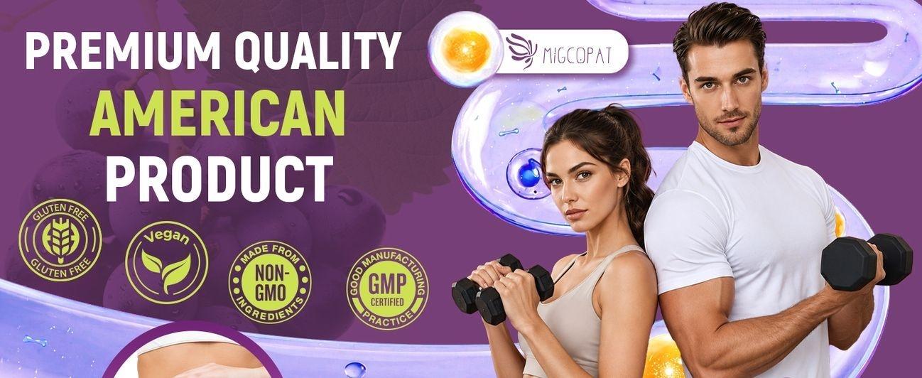 Migcopat 10G Fiber Gummies for Adults, No Sugar Added Grape Flavor, Fiber Supplement with 30 Billion CFU Probiotics Blend, ACV, Vitamin C, Inulin, Support Digestive Health, 90 Count