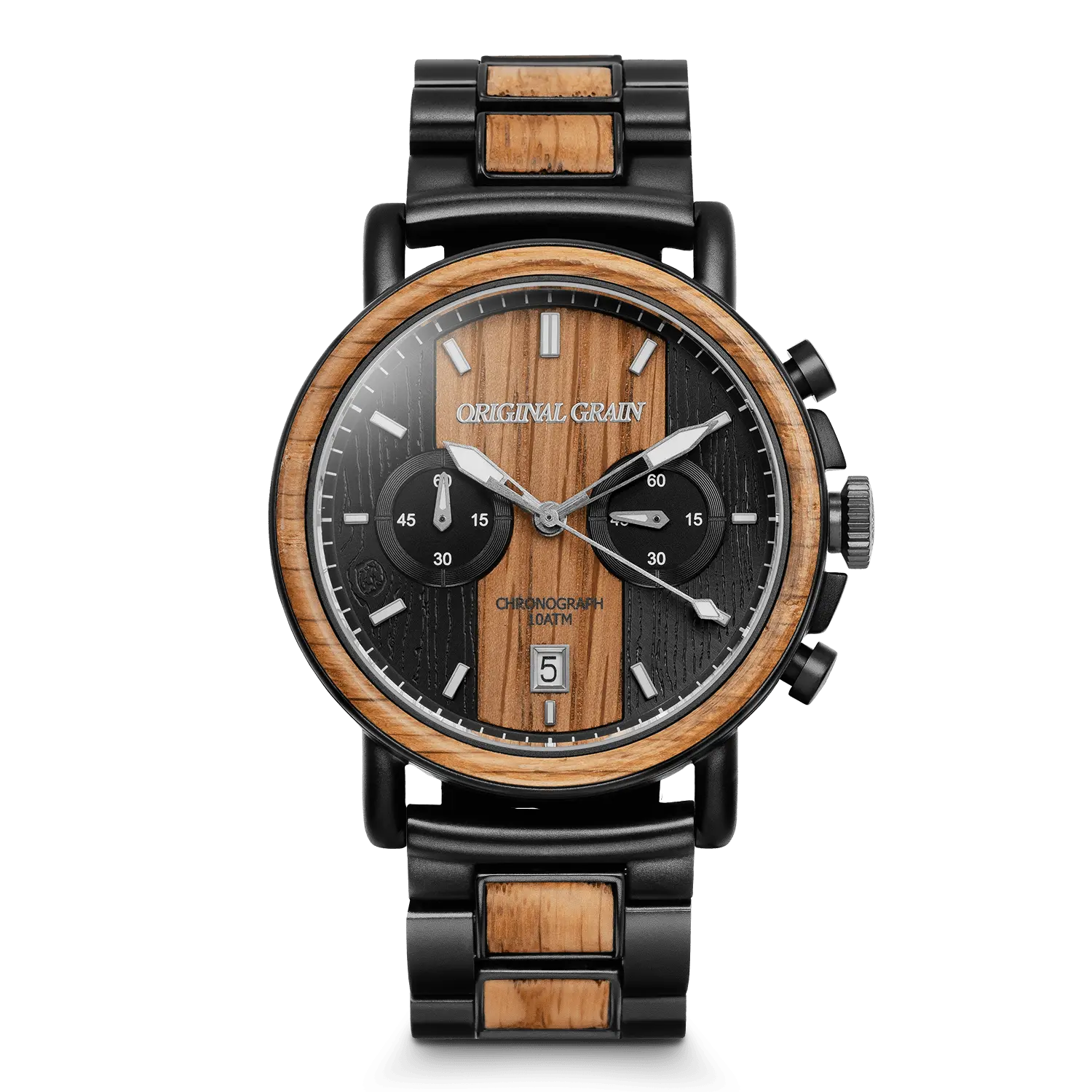 Whiskey Black Chrono 44mm Men's Fashion Watch