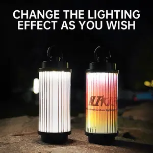 3-Mode LED Camp Lantern & Flashlight, USB-C Rechargeable Mini Light with Hanging Hook, Waterproof for Tents/Hiking/Emergencies