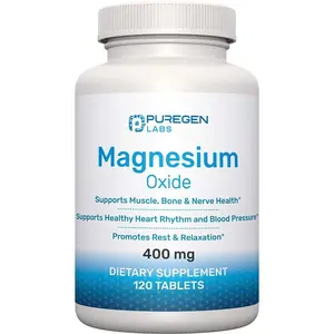 Magnesium 400mg High Potency Supplement for Immune Support Muscle Recovery and Leg Cramps Relief Magnesium Oxide Capsules for Relaxation Better Sleep and Bone Health Daily Mineral Support for Women and Men Wellness Supplement