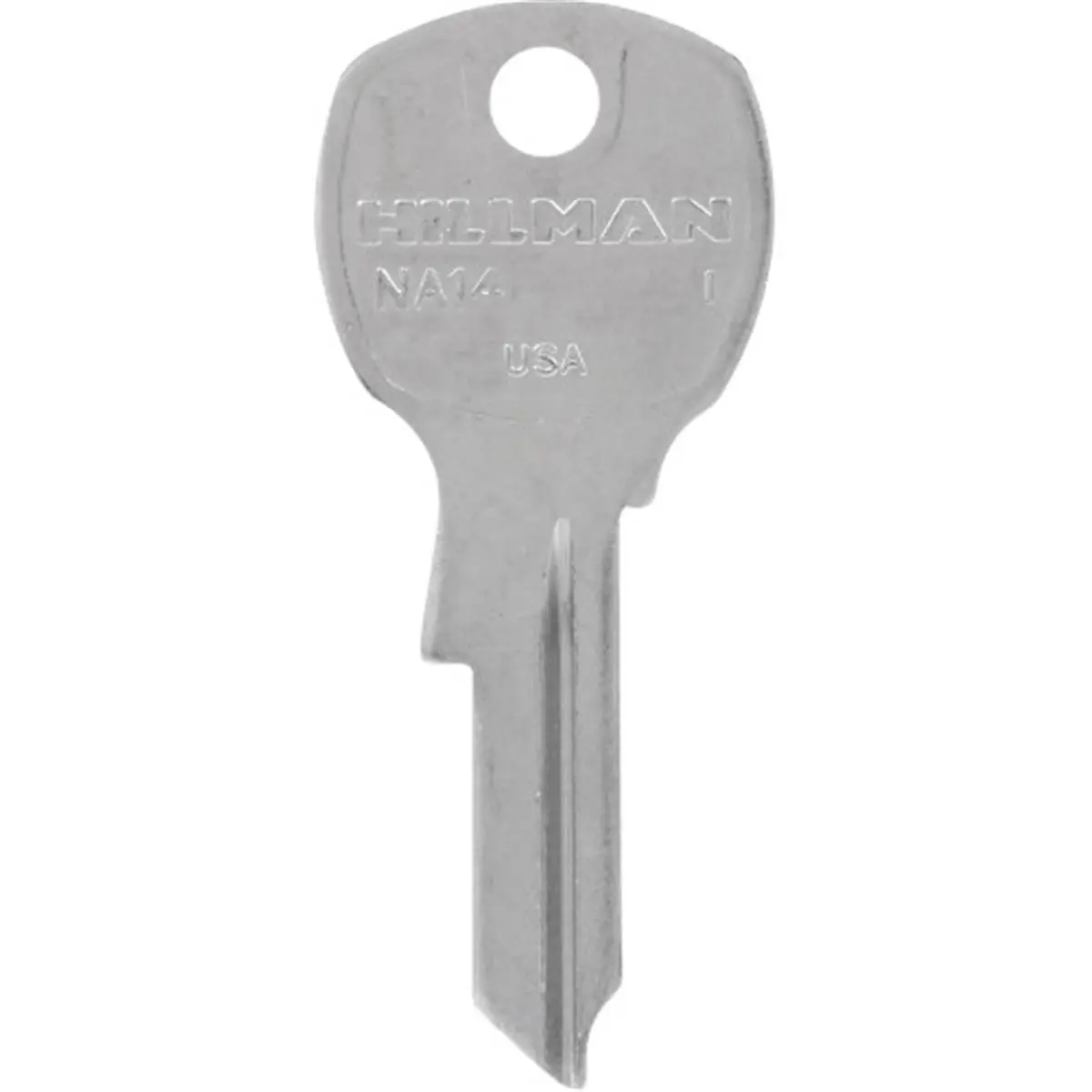 212 MAIN Metal Key Blank, NA14 Series, Hillman Group 85200 National Security - 10 Count for Automotive & Motorcycle, Blank Cylinder Locks & Security Needs, Security Lock