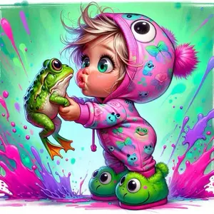 1pcs 5D DIY diamond painting kit, 5D diamond art set, DIY decoration, frog bodysuit diamond painting kit full round drill DIY, mosaic, diamond art, DIY home decor, suitable for Halloween and Christmas.