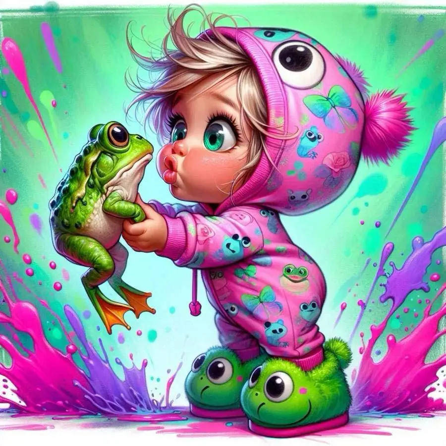 1pcs 5D DIY diamond painting kit, 5D diamond art set, DIY decoration, frog bodysuit diamond painting kit full round drill DIY, mosaic, diamond art, DIY home decor, suitable for Halloween and Christmas.