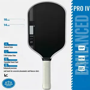 GEN4 Foam Core Carbon Fiber T700 Pickleball Paddle Set,16mm Thick Thermoformed Pickleball Racket