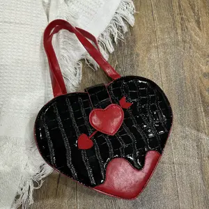 PU Leather Crossbody Bag Heart Love Chic Everyday Style Gifts for Her Wedding Bag