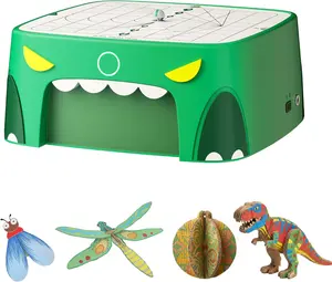 Beaverbot Kids Cardboard Cutter for Ages 3+, Safe Bladeless Power Tool for Cardboard Crafts, DIY STEM & STEAM Educational Construction Kit, Creative Upcycling Gift Toy for Boys & Girls