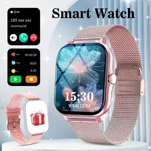 Smartwatch with Full Features - Call Answer/Dial Function, Message Alert & Push, Precise Step Counter & Calorie Tracker, Multiple Sports Modes, Weather Update, Wireless Connection, Durable Design, Perfect for Everyone