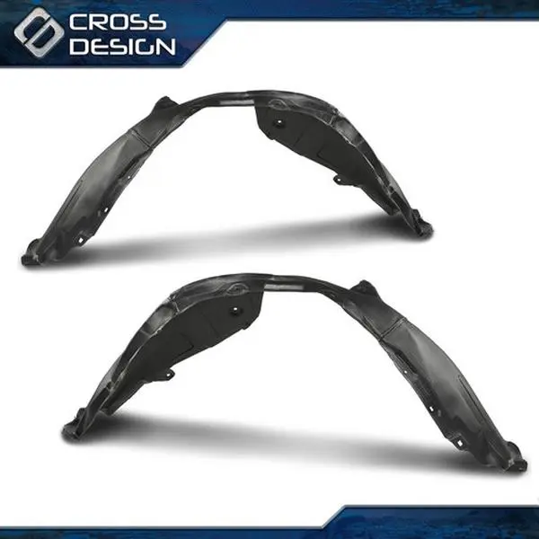 CROSSDESIGN Front Inner Fender Liner - 1 Pair LH & RH Inner Fender Splash Shield, Compatible with Toyota Camry 2012-2014, Cross Design Car Exterior Mud Flap Accessory