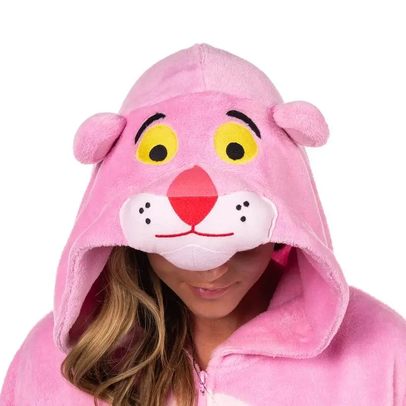 The Pink Panther Adult Kigurumi Hooded Costume Pajama Lounge Union Suit Sleepwear For Men Women The Pink Panther Adult Kigurumi Hooded Costume Pajama Lounge Union Suit Sleepwear For Men Women