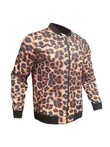 Hoochie Daddy Leopard Zipper Bomber Jacket – Bold, Urban & Wildly Stylish