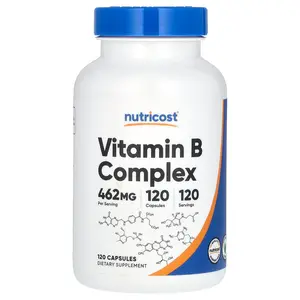 Nutricost Vitamin B Complex, 462 mg, 120 Capsules