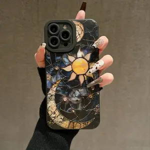 Vintage Pattern Phone Case, Anti-fall Phone Protector Cover, Shockproof Phone Protective Case Compatible with iPhone 15 14 13 12 11 Series, Durable