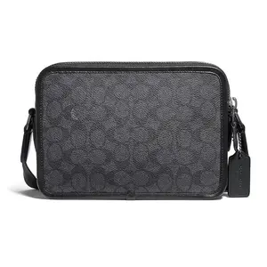 COACH Charter 24 Monogram Camera Bag in Coated Canvas and Calfskin for Men