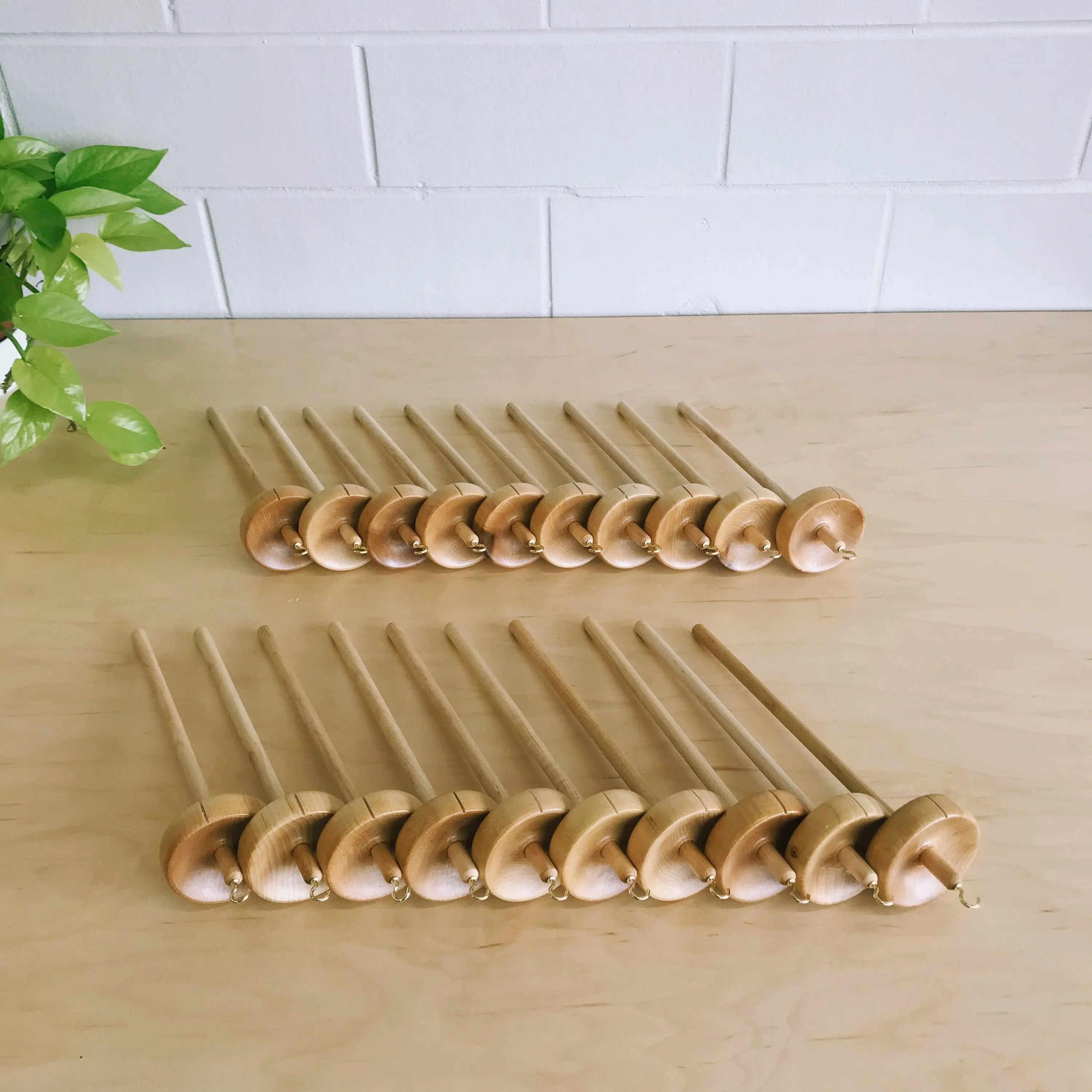 20 Twenty Fiber Artist Supply Top Whorl Drop Spindles for Spinning Fiber into Yarn