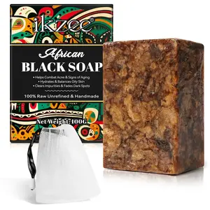 Ikzee African Soap 100g, Handmade Traditional Craft, Natural Organic Soap, Plant Skincare, High-Quality Multi-Functionalsoap