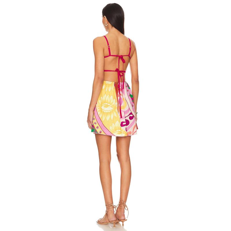 Agua Bendita x REVOLVE Logan Mini Dress in 70s Multi