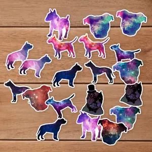 Stickers Pack 20 Pcs Galaxy Vinyl Bike Skateboard Pitbull Guitar Waterproof Colorful Laptop Bumper Bottle Aesthetic Car Water Luggage