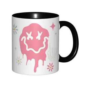 11oz Double Color Magic Mug with Pink Sprinkle Ice Cream & Stars Design
