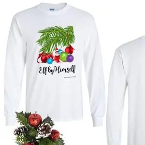 Elf By Himself Unisex Classic Long Sleeve T-Shirt, Christmas, Festive Design, Holiday Apparel, Trending, Casual wear, Gift for Her, Gift for Him