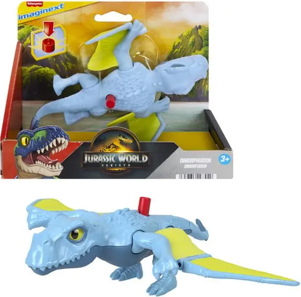 Fisher Price Imaginext Jurassic World Rebirth Flapping Dimorphodon Action Figure, Collectible Figurine, Action Figures
