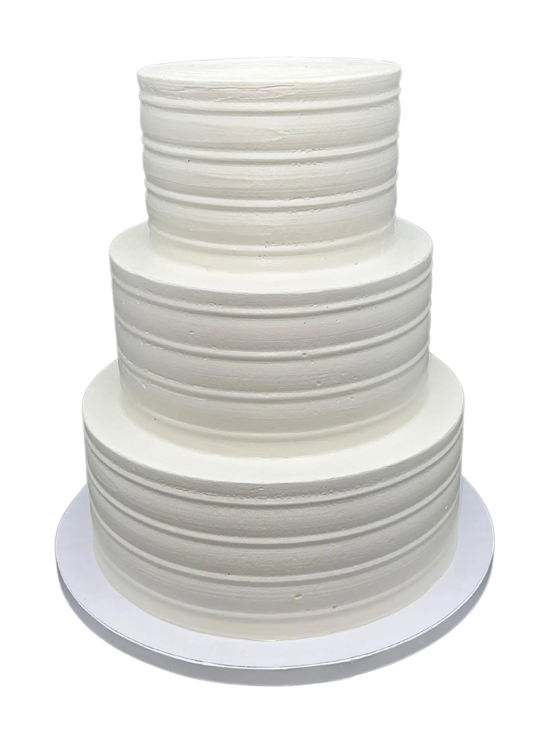 FromJennWithLove 3 Tiered Fake Cake 6 8 10 Inch Ivory Textured for Weddings & Events Decorative Display Cake Made in USA