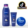 NIVEA Essentially Rich Head-to-Toe Body Care Trio - Shea, Hyaluronic Acid Infused Hand Cream, Intensive Body Lotion & Gentle Creme for Deep Hydration & Soft Skin