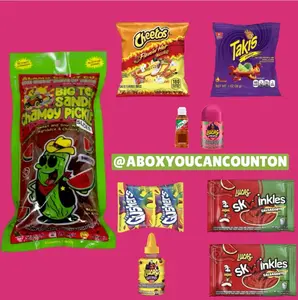 Sandia Watermelon Chamoy Pickle Slices 9 Items Included