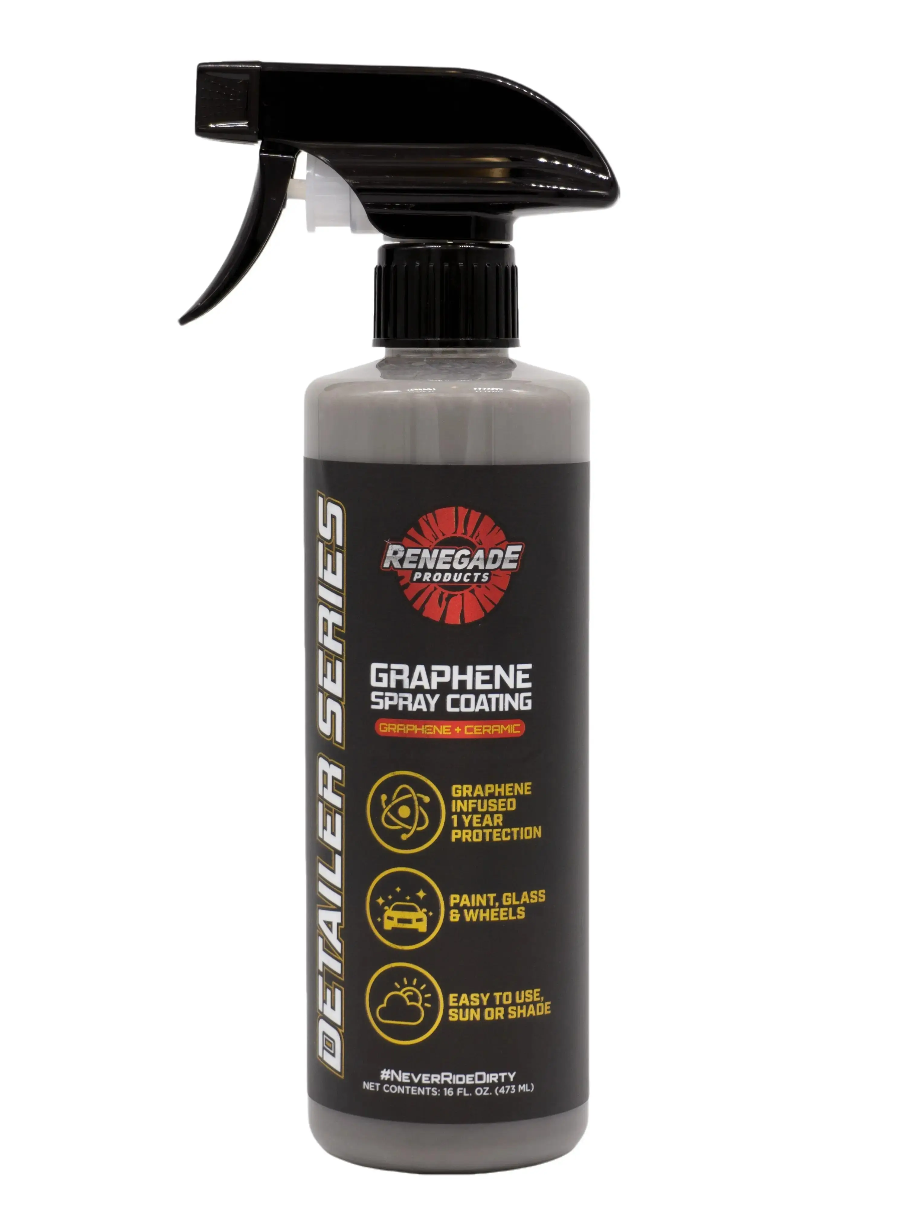 Renegade Products Graphene + Ceramic Spray Coating for Cars – 1 Year Paint Protection, UV & Water Spot Resistance – 16oz Renegade Products Graphene + Ceramic Spray Coating for Cars – 1 Year Paint Protection, UV & Water Spot Resistance – 16oz
