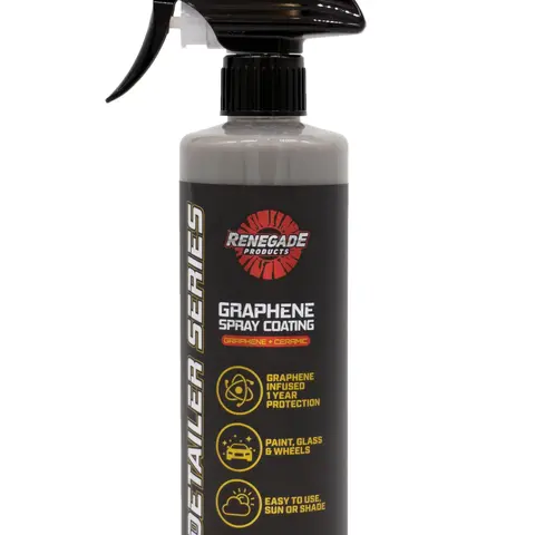 Renegade Products Graphene + Ceramic Spray Coating for Cars – 1 Year Paint Protection, UV & Water Spot Resistance – 16oz