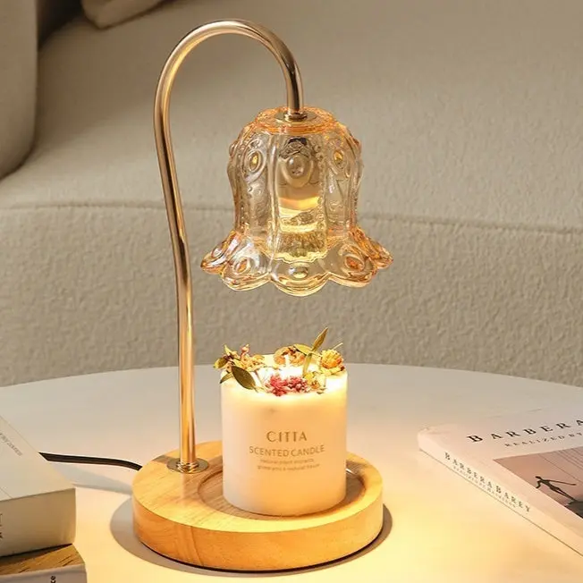 Modern Candle Warmer Lamp with Timer & Dimmer