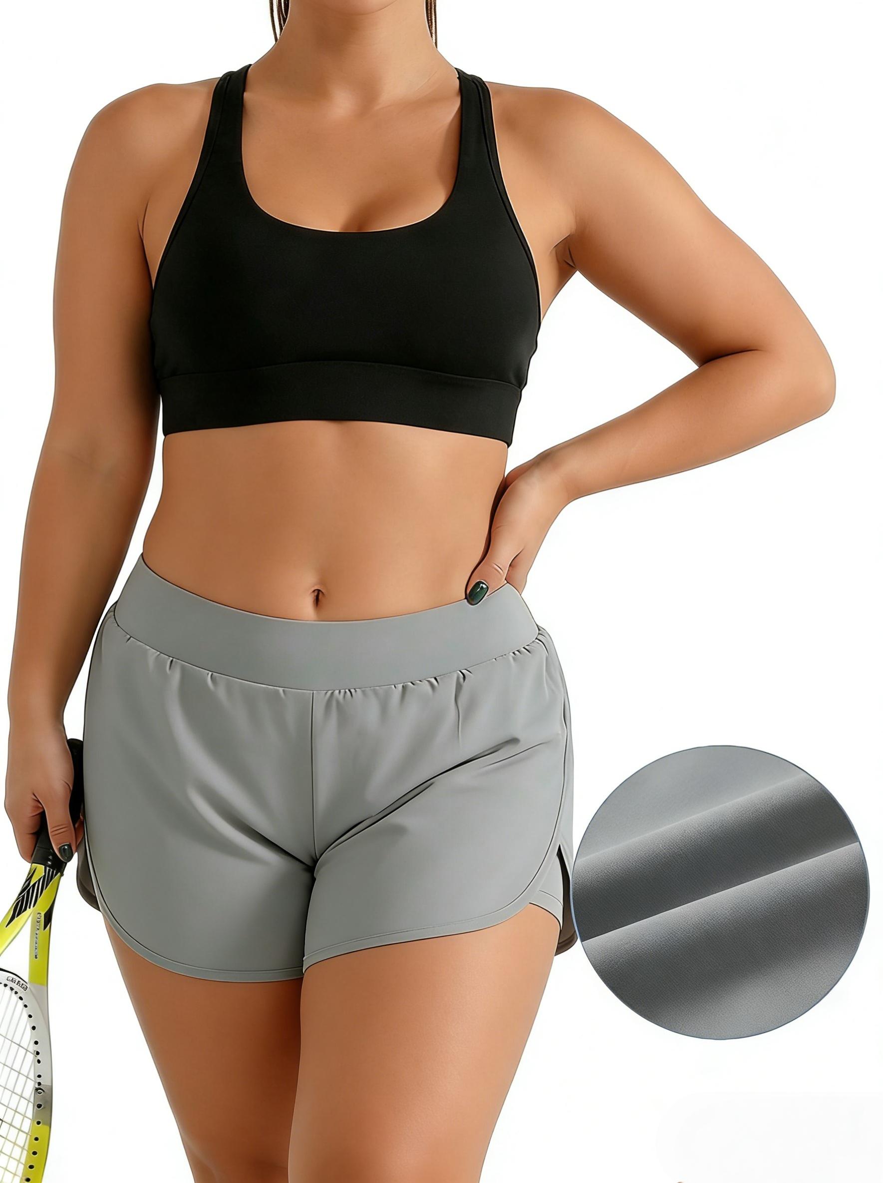 1-Pack Grey Women'S Solid Color Stretchy Versatile Casual Skirt, Bodycon Skirt, High-Waisted Half Skirt Pants, Women'S Skirt, Available in Multiple Colors for Safe ! The Two-In-One Design Combines Safety Shorts And a Skirt