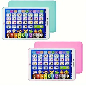 Multifunctional Fun Learning Tablet Toy, Color Number Letter Word Study, Animal Sound Recognition, Piano Music Interest, Interactive Quiz, Learning Entertainment Tablet, Toddler Tablets