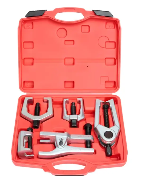 5pcs Ball Joint Separator Set Toolset Tierod/Pitman Arm Remover Tool Forged Chrome Steel Non-Marring Design Truck/SUV/Car Repair, Men Gifts